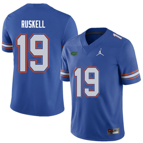 Jordan Brand Men #19 Jack Ruskell Florida Gators College Football Jerseys Sale-Royal - Click Image to Close